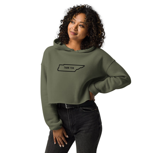 Women's Tennessee Thank Yew Crop Hoodie - Thank Yew